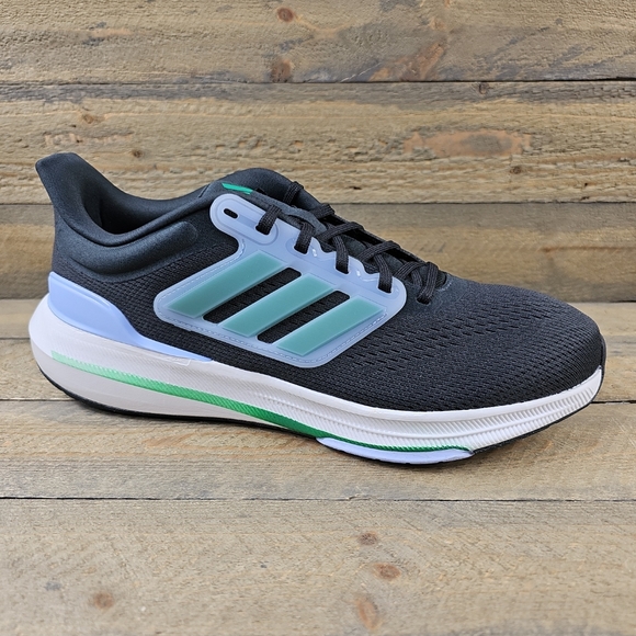 adidas Ultrabounce Men's Running Shoes Carbon/Court Green/Black - Picture 2 of 12